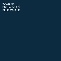 #0C2B40 - Blue Whale Color Image