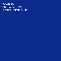 #0C2B8C - Resolution Blue Color Image