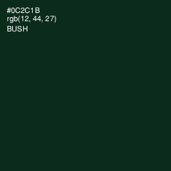 #0C2C1B - Bush Color Image