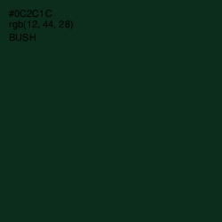 #0C2C1C - Bush Color Image