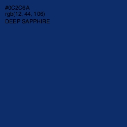 #0C2C6A - Deep Sapphire Color Image