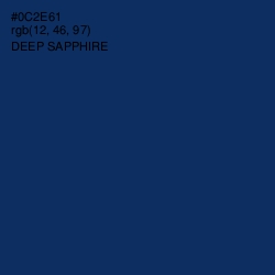 #0C2E61 - Deep Sapphire Color Image