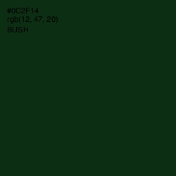 #0C2F14 - Bush Color Image