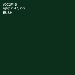 #0C2F1B - Bush Color Image