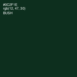 #0C2F1E - Bush Color Image