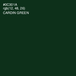 #0C301A - Cardin Green Color Image