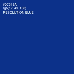 #0C318A - Resolution Blue Color Image