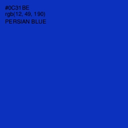 #0C31BE - Persian Blue Color Image