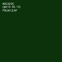 #0C320C - Palm Leaf Color Image