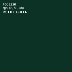#0C3226 - Bottle Green Color Image
