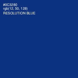 #0C3280 - Resolution Blue Color Image