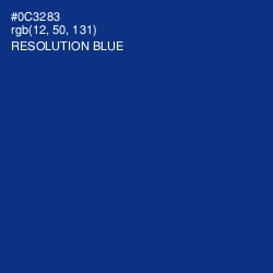 #0C3283 - Resolution Blue Color Image