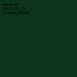 #0C341B - Cardin Green Color Image