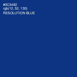 #0C3482 - Resolution Blue Color Image