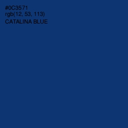 #0C3571 - Catalina Blue Color Image