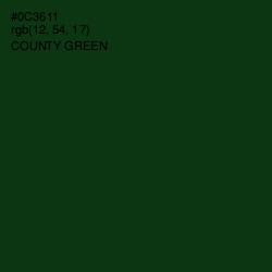 #0C3611 - County Green Color Image