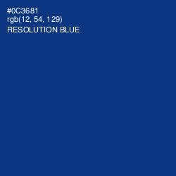 #0C3681 - Resolution Blue Color Image