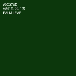 #0C370D - Palm Leaf Color Image