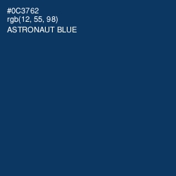 #0C3762 - Astronaut Blue Color Image