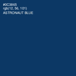 #0C3865 - Astronaut Blue Color Image