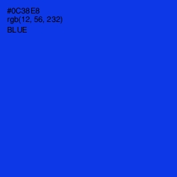 #0C38E8 - Blue Color Image