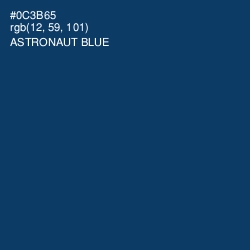 #0C3B65 - Astronaut Blue Color Image