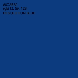 #0C3B80 - Resolution Blue Color Image