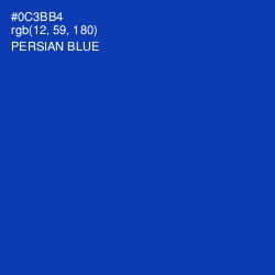 #0C3BB4 - Persian Blue Color Image