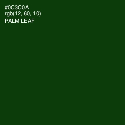 #0C3C0A - Palm Leaf Color Image