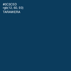 #0C3C5D - Tarawera Color Image