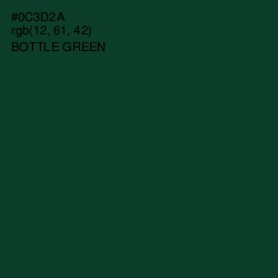 #0C3D2A - Bottle Green Color Image