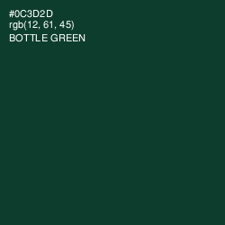 #0C3D2D - Bottle Green Color Image