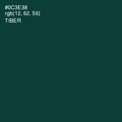 #0C3E38 - Tiber Color Image