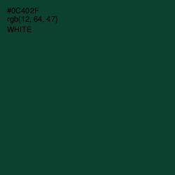 #0C402F - Sherwood Green Color Image