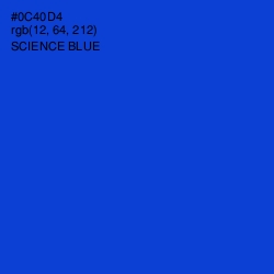 #0C40D4 - Science Blue Color Image