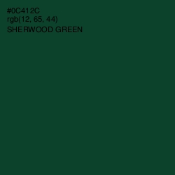 #0C412C - Sherwood Green Color Image