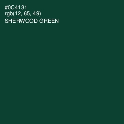 #0C4131 - Sherwood Green Color Image