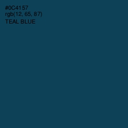 #0C4157 - Teal Blue Color Image