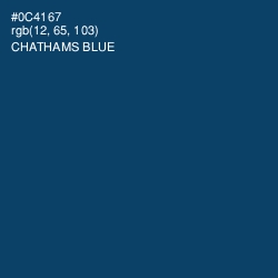 #0C4167 - Chathams Blue Color Image