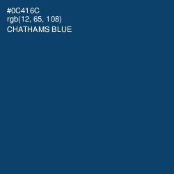 #0C416C - Chathams Blue Color Image