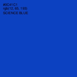 #0C41C1 - Science Blue Color Image