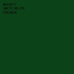 #0C4217 - Crusoe Color Image