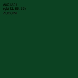 #0C4221 - Zuccini Color Image