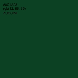 #0C4223 - Zuccini Color Image