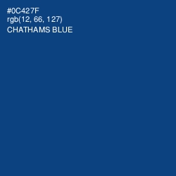 #0C427F - Chathams Blue Color Image