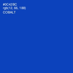 #0C42BC - Cobalt Color Image