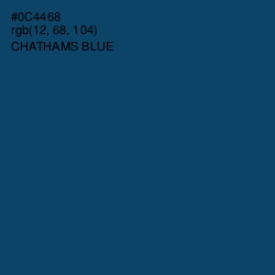 #0C4468 - Chathams Blue Color Image