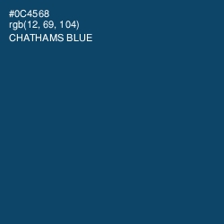 #0C4568 - Chathams Blue Color Image