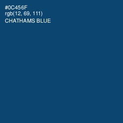 #0C456F - Chathams Blue Color Image