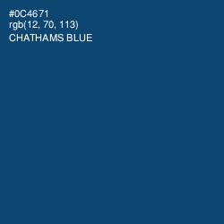 #0C4671 - Chathams Blue Color Image